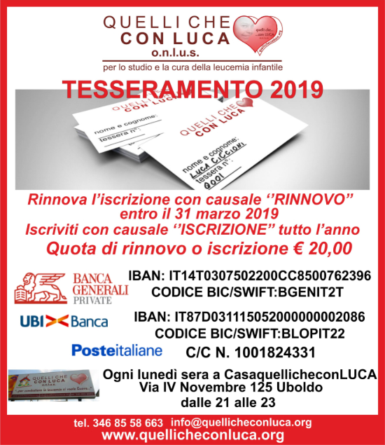 tesseramento2019